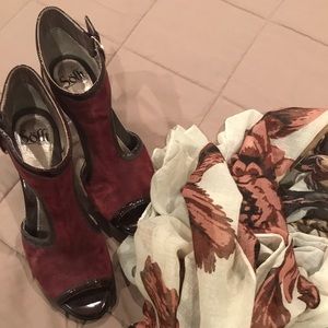 Burgundy Sofft High Heels
